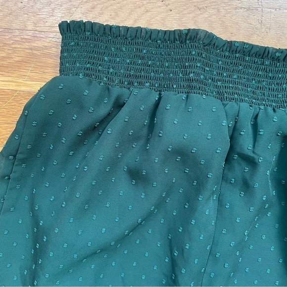 Universal Standard Green Swiss Dot Slit Midi Skirt - Picture 9 of 11